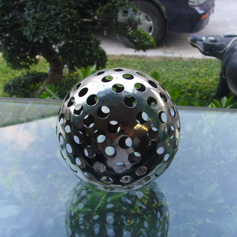 cast metal hollow sphere stainless steel mirror finishing